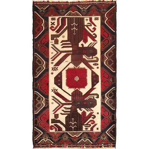 Attractive Tribal Handmade Rug 2'11x5'0 Oriental Wool Area Decorative Rug W15148 - Picture 1 of 8