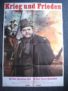 Krieg und Frieden-Filmplakat-Kinoplakat-DDR-1968-Sergej Bondartschuk-East German - Picture 1 of 1