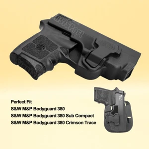 M&P Bodyguard 380 Holster Fit Smith & Wesson S&W MP Bodyguard 380 .380 ACP OWB - Picture 1 of 7