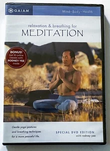 Relaxation & Breathing For Meditation NEW Sealed Rodney Yee Special DVD Edition - Picture 1 of 3