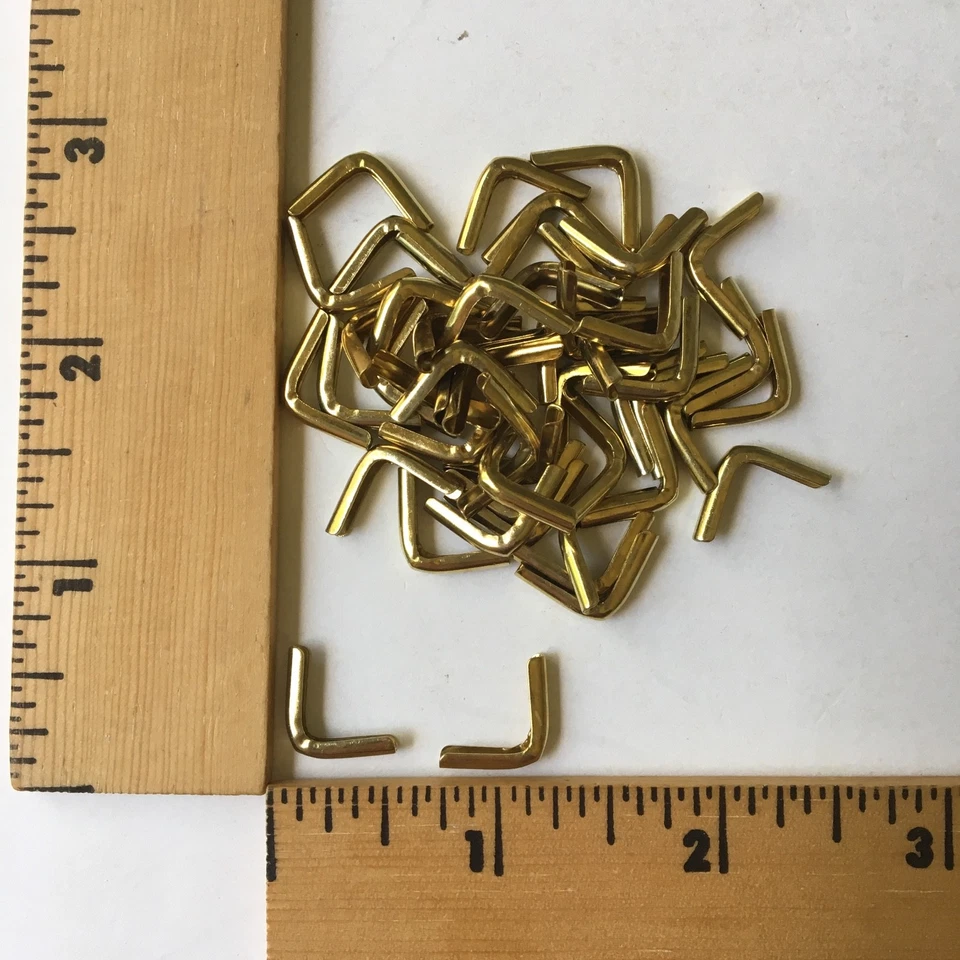  50 adornos de esquina de metal - Mini cubierta/foto/tarjeta de álbum - Latón - Nuevo Foto 1 de 1