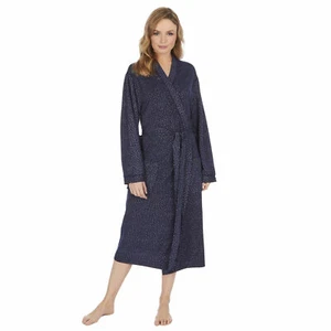 Women Ladies Polka Dot Dressing Gown Robe Spotty Dotted Lightweight Summer Comfy - Picture 1 of 5