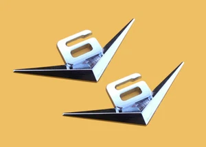 2 piezas Emblema V6 Cromo Insignia Automática Pegatina Logotipo 3D V6 Emblema Logotipo V6 Insignia - Imagen 1 de 7