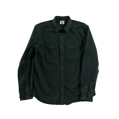 Camisa Old Navy Para Hombre Talla L Verde Oscuro Calce Regular Cupé Estándar Con Botones Foto 1 de 4