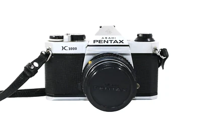 VTG Pentax K1000 SLR 35mm Film Camera 50mm lens Asahi Opt Co Japan Manual Focus - Image 1 of 4