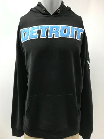 Detroit Lions Men's Hoodie Sweatshirt Size 2XL, '47 Brand Striker Black Cover