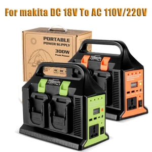 300W Power Inverter 110V 220V Mobile Li-ion Battery Inverter For Dewalt 4 Dual - Picture 1 of 11