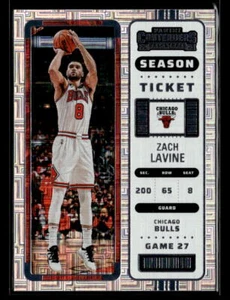 Zach LaVine 2022 Panini Contenders Season Ticket  #42 FOTL Chicago Bulls - Picture 1 of 2