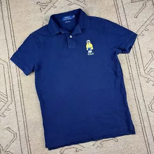 Polo Ralph Lauren Polo Bear Poloshirt dunkelblau Größe Small Custom Slim Fit - Bild 1 von 3