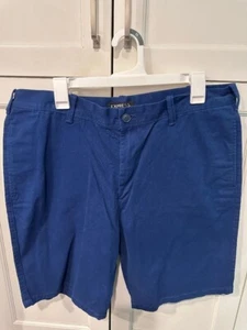 Neu Express klassische Passform Chino blaue Herrenshorts 36 Wert 40 $ - Bild 1 von 3