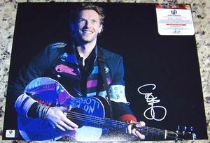 VENDITA FLASH! Chris Martin COLDPLAY foto firmata autografata 11x14 GAI GA GV COA! - Foto 1 di 1