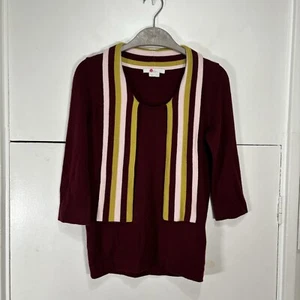 Boden Pullover Ellie rot Wolle Kaschmir Neck Tie Sweater Damen Gr. UK 6 US 2 - Bild 1 von 5