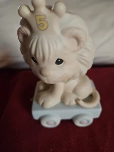 VINTAGE 1985 THE ENESCO NOBLE MOMENTS BIRTHDAY TRAIN SERIES #7 LION, NO BOX - Bild 1 von 6
