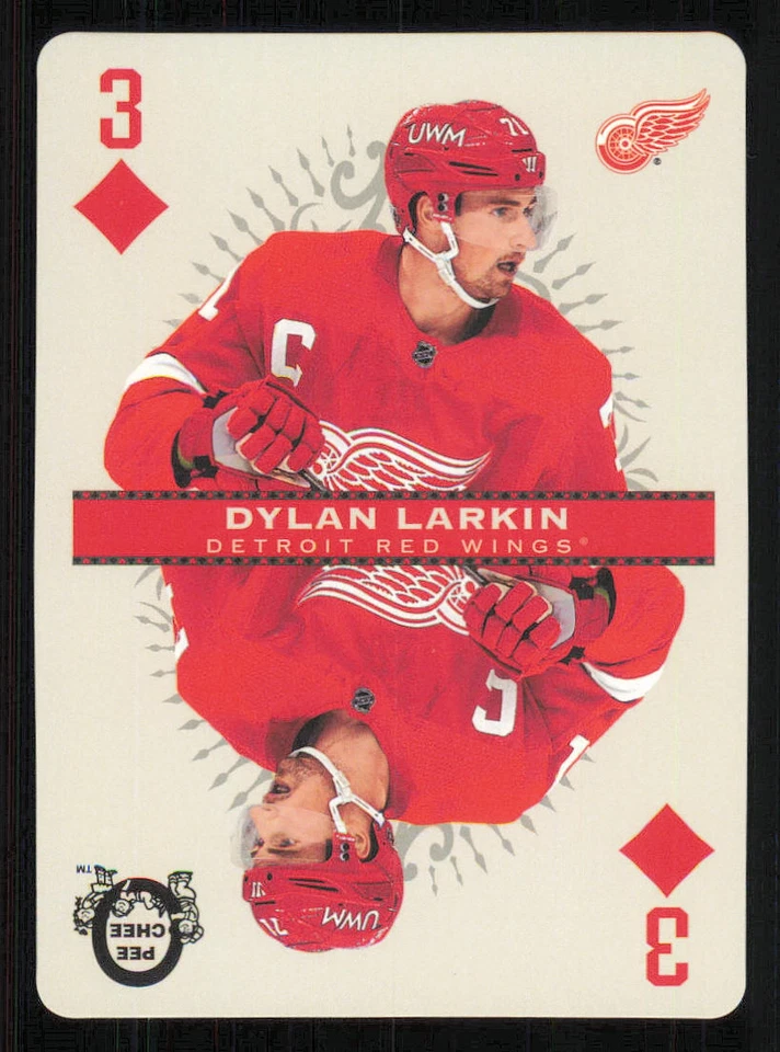 2021-22 O-Pee-Chee Playing Cards #3DIAMONDS Dylan Larkin - Image 1 of 2