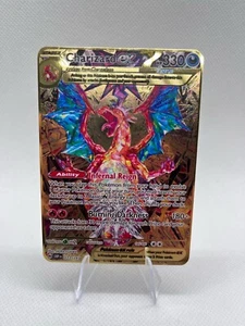 Charizard ex Gold Metallkarte | Full Art | FanSammlerstück - Bild 1 von 5
