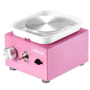 Mini Pottery Wheel Electric Ceramic Wheel Machine 0-320RPM Speed Pink - Picture 1 of 7