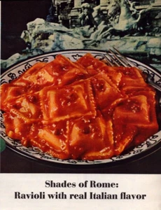 Chef Boy-Ar-Dee Ravioli Real Italian Flavor Shades of Rome Vintage Print Ad 1964 - Picture 1 of 5