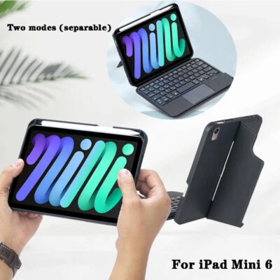 For iPad Mini 6 Tablet Case Protective Cover with Bluetooth Keyboard+Pen Holder - Image 1 of 4