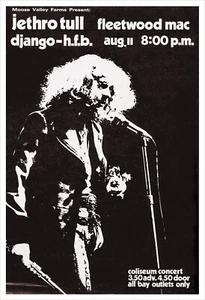 Jethro Tull 1972 concert poster print - Foto 1 di 2