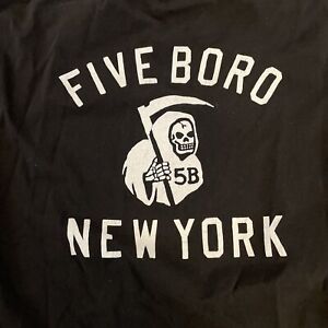 5 Boro Shirt Skateboard Tshirt NYC Five Boro Large