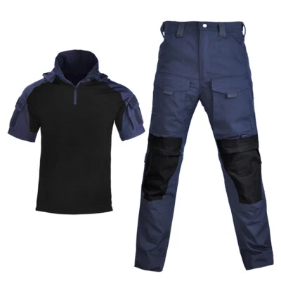 Airsoft Mens Military Tactical G3 Army Combat Shirt Pants Sets Uniform Camo SWAT - Image 1 of 4