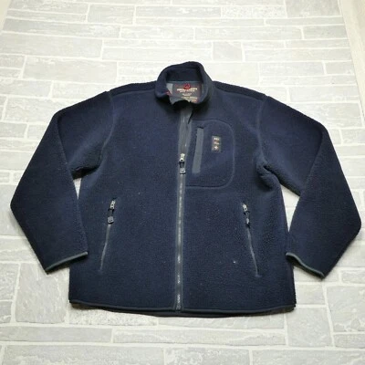 Chaqueta DE COLECCIÓN Abercrombie & Fitch Adulto Grande Azul Sherpa Vellón Impermeable Foto 1 de 4