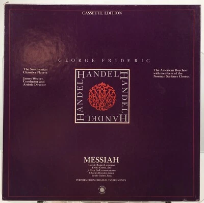 George Frideric Handel Messiah 2 Cassette Edition By The Smithsonian Collection - Image 1 of 4