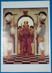 Maxfield Parrish" Entrance of Pompdebile, King of Hearts" Poster 16" X 11 1/4" - Picture 1 of 4