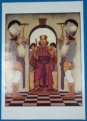 Maxfield Parrish" Entrance of Pompdebile, King of  Hearts" Poster 16" X 11 1/4"  - Image 1 of 4