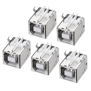 PCB conector USB tipo B hembra conector impresora inmersión 90 grados 5 unids - Imagen 1 de 4