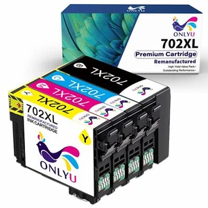 Cartuchos de tinta 702 XL 702XL para Epson 702-XL Workforce WF3720 WF3730 WF3733 - Imagen 1 de 14
