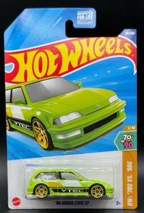 2025 Hot Wheels HW '70s VS '90s 1/10 '90 Honda Civic EF 28/250 Green - Picture 1 of 2