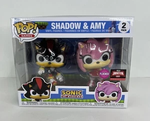 Funko Pop Shadow & Amy (Flocked) - Objetivo exclusivo - Sonic the Hedgehog paquete de 2 - Imagen 1 de 5
