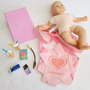 American Girl Bitty Baby Doll, Carrier and Accessories Lot Read - Picture 1 of 12