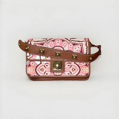 Etro Crown Me Pink Handbag Shoulder Bag Crossbody $2200 - Image 1 of 4