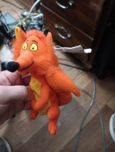 Disney Store Mary Poppins Fox Bean Bag Plush Vintage New Orange Yellow - Picture 1 of 4