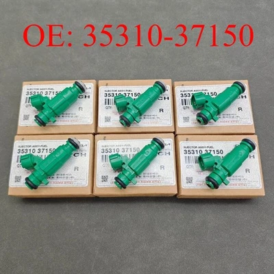 NEW 6pcs Fuel Injectors for 1999-2010 Hyundai Santa Fe Kia Sportage 35310-37150 - Imagem 1 de 4