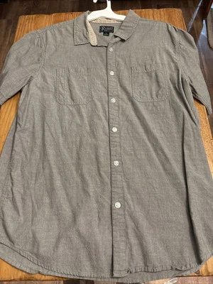 Retrofit Garage Button Up Gray Mens Large - Image 1 of 4