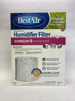 Best Air Humidifier Filters H64 Sunbeam B Holmes SCM1746 SCM1747 (SF213) - NEW - Image 1 of 4