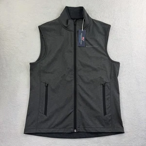 Vineyard Vines On-The-Go Shep Weste Jet Black Gr. S Performance Stretch Zip - Bild 1 von 18