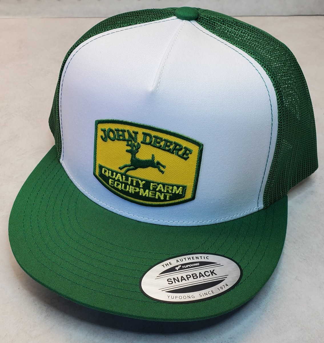 Cappello John Deere Originale Nero Stile Camionista - Regalo Perfetto Per Adulti