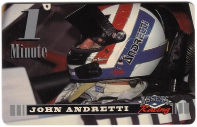 Assets Racing 1995: 1 Minute John Andretti SPECIMEN Phone Card - Image 1 of 2
