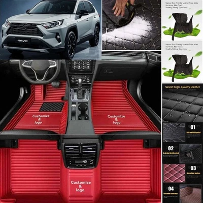 For Toyota RAV4 Car Floor Mats Custom Waterproof Luxury Carpets Auto Liner Foto 1 de 4