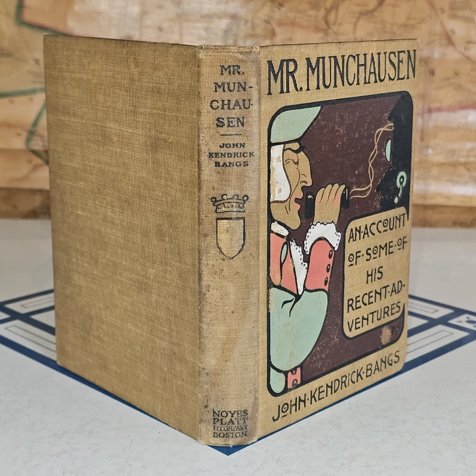 Historic Humor, 1901, Mr. Munchausen John Kendrick Bangs, 1st Edition Illus. - Image 1 of 4