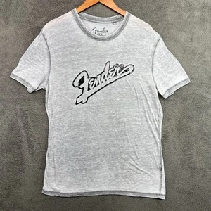 LUCKY BRAND FENDER Short Sleeve Gray T-Shirt (Thin See Through ) Medium - Picture 1 of 6