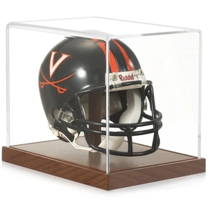 Mini Helmet Display Case Acrylic Clear 1/2 Football Baseball Helmet Showcase ... - Picture 1 of 7