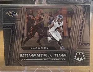 Lamar Jackson 2023 Panini Mosaic Moments in Time #MT-23 Baltimore Ravens - Picture 1 of 2