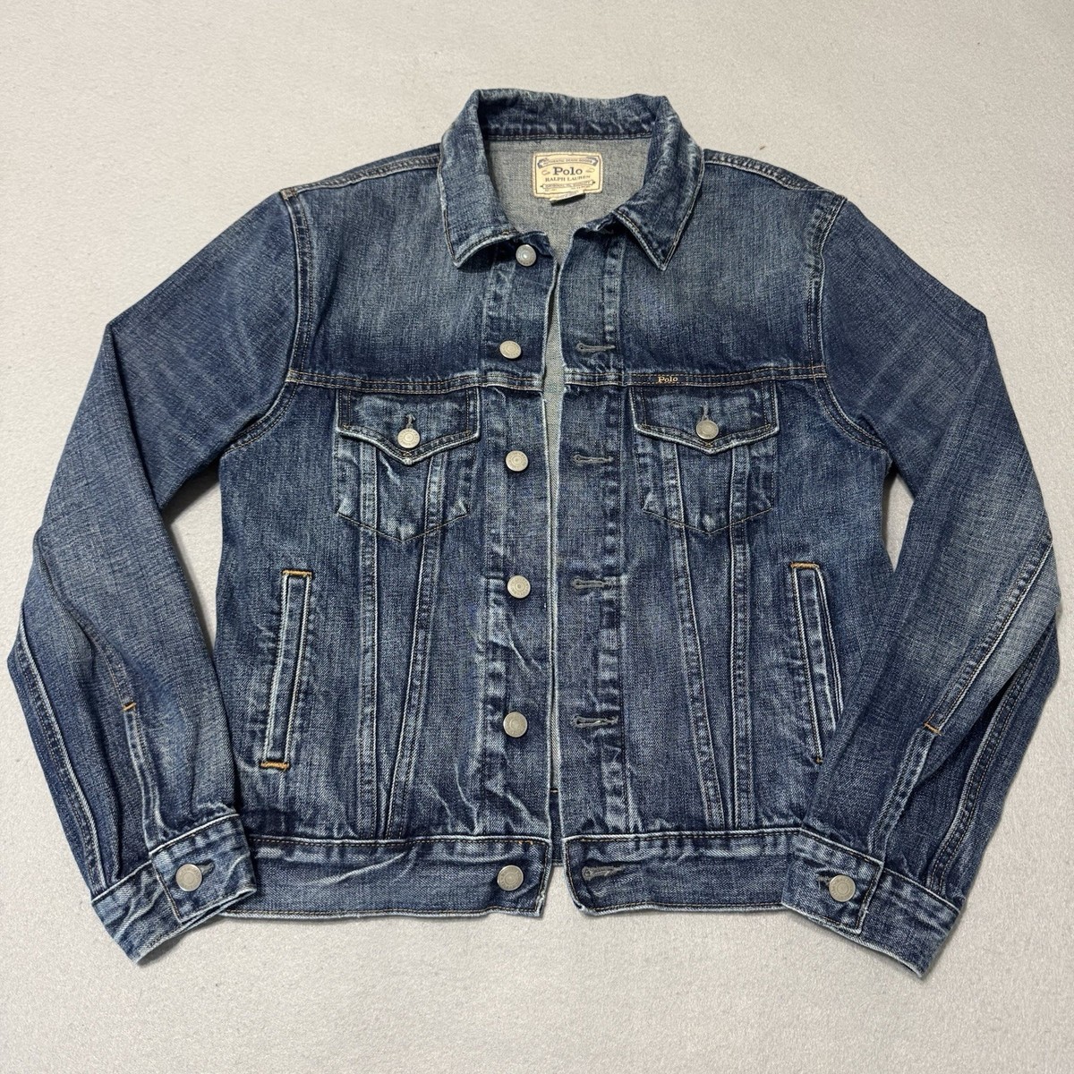 vintage polo ralph lauren denim jacket products for sale | eBay