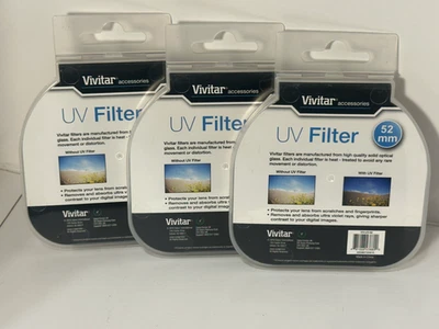 Vivitar UV Filter  (VIV-UV-52) 52mm Filter- Lens Protector NEW in Packaging - Image 1 of 4