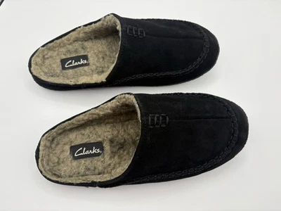 Zapatillas de gamuza negras CLARKS para hombre talla 10 Foto 1 de 4